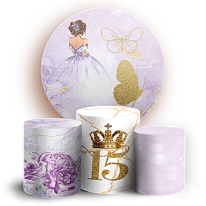 KIT Redondo e Trio - 15 Anos - Sublimado 3D