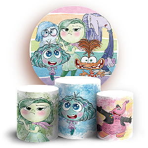 KIT Redondo e Trio - Divertida Mente - Sublimado 3D