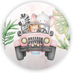 Painel Redondo - Safari - Sublimado 3D