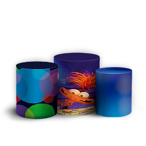 Trio Cilindro - Divertida Mente - Sublimado 3D