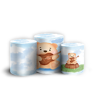 Trio Cilindro - Ursinho - Sublimado 3D