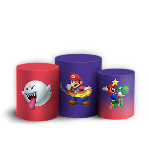 Trio Cilindro - Super Mario  - Sublimado 3D