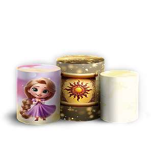 Trio Cilindro - Enrolados - Sublimado 3D