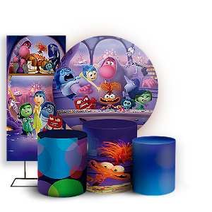 KIT Redondo Trio e Faixa - Divertida Mente