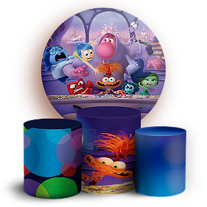 KIT Redondo e Trio - Divertida Mente - Sublimado 3D