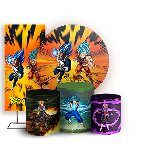 KIT Redondo Trio e Faixa - Dragon Ball Super