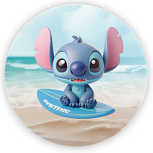 Painel Redondo - Lilo e Stitch - Sublimado 3D