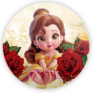 Capa Mini Painel Sublimado - Bela e a Fera