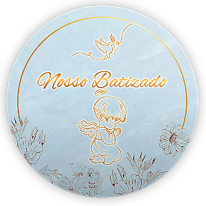 Capa Mini Painel Sublimado - Batizado