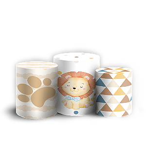Trio Cilindro - Leaozinho - Sublimado 3D
