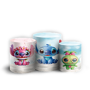 Trio Cilindro - Lilo e Stitch - Sublimado 3D