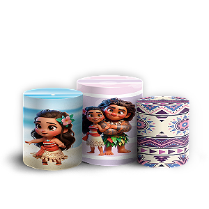 Trio Cilindro - Moana - Sublimado 3D