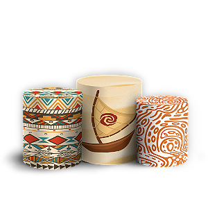 Trio Cilindro - Moana - Sublimado 3D