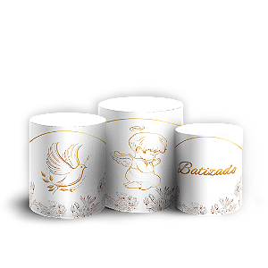 Trio Cilindro - Batizado - Sublimado 3D