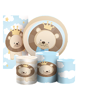 KIT Redondo Trio e Faixa - Leaozinho - Sublimado 3D