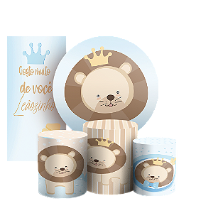 KIT Redondo Trio e Faixa - Leaozinho - Sublimado 3D