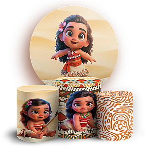 KIT Redondo e Trio - Moana - Sublimado 3D