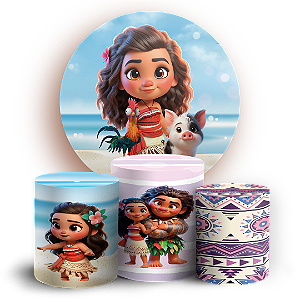 KIT Redondo e Trio - Moana - Sublimado 3D