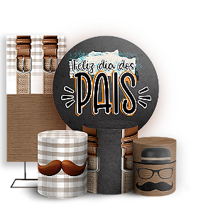 KIT Redondo Trio e Faixa - Dia Dos Pais - Sublimado 3D