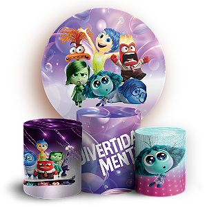 KIT Redondo e Trio - Divertida Mente - Sublimado 3D