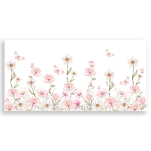 Painel Retangular - Jardim Floral - Sublimado 3D