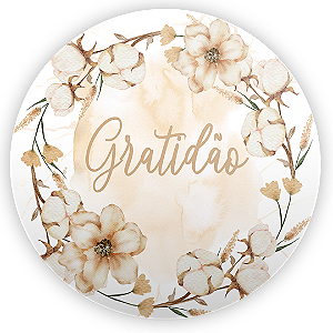 Painel Redondo - Floral - Sublimado 3D