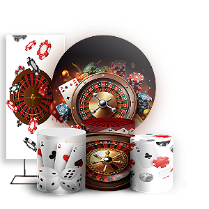 KIT Redondo Trio e Faixa - Cassino - Sublimado 3D