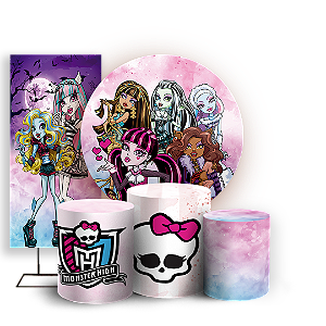 KIT Redondo Trio e Faixa - Monster High - Sublimado 3D