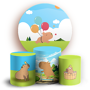 KIT Redondo e Trio - Capivara - Sublimado 3D