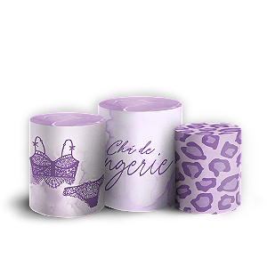 Trio Cilindro - Cha De Lingerie - Sublimado 3D