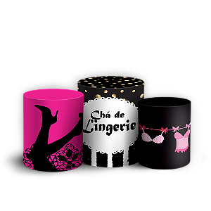 Trio Cilindro - Cha De Lingerie - Sublimado 3D