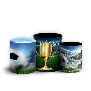 Trio Cilindro - Futebol - Sublimado 3D