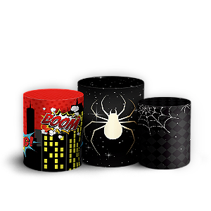 Trio Cilindro - Homem Aranha - Sublimado 3D