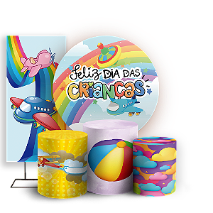 KIT Redondo Trio e Faixa - Dia Das Criancas - Sublimado 3D