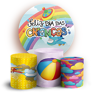 KIT Redondo e Trio - Dia Das Criancas - Sublimado 3D
