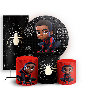 KIT Redondo Trio e Faixa - Homem Aranha - Sublimado 3D