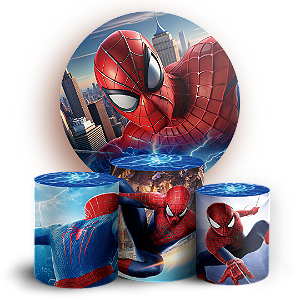 KIT Redondo e Trio - Homem Aranha - Sublimado 3D