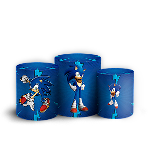 Trio Cilindro - Sonic - Sublimado 3D