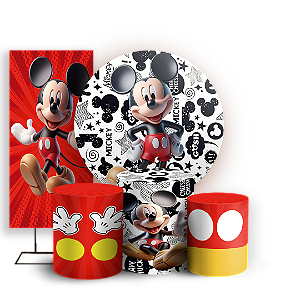 KIT Redondo Trio e Faixa - Mickey - Sublimado 3D