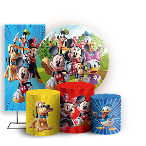 KIT Redondo Trio e Faixa - Mickey - Sublimado 3D