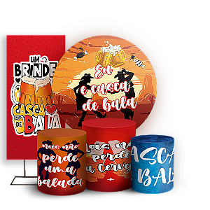 KIT Redondo Trio e Faixa - Casca de Bala - Sublimado 3D