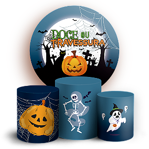 KIT Redondo e Trio - Dia das Bruxas Halloween - Sublimado 3D