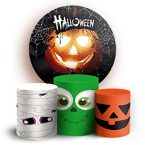KIT Redondo e Trio - Dia das Bruxas Halloween - Sublimado 3D