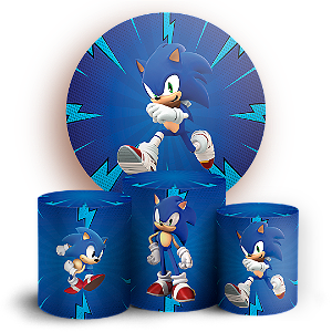 KIT Redondo e Trio - Sonic - Sublimado 3D