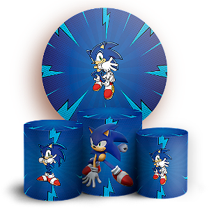 KIT Redondo e Trio - Sonic - Sublimado 3D