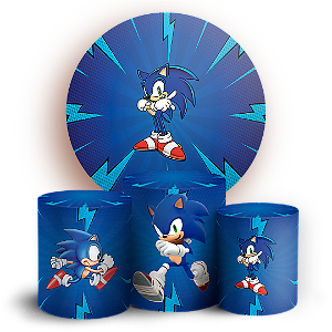 KIT Redondo e Trio - Sonic - Sublimado 3D