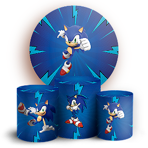 KIT Redondo e Trio - Sonic - Sublimado 3D