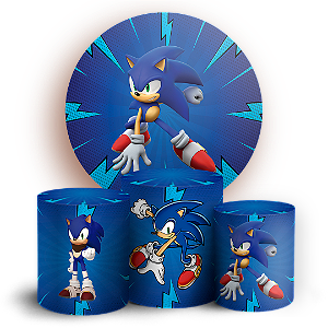 KIT Redondo e Trio - Sonic - Sublimado 3D