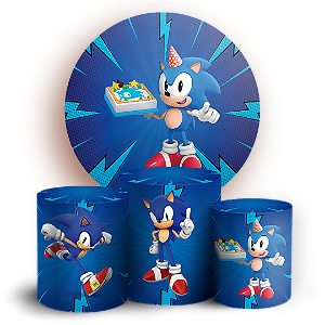 KIT Redondo e Trio - Sonic - Sublimado 3D
