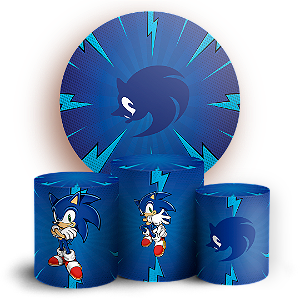 KIT Redondo e Trio - Sonic - Sublimado 3D
